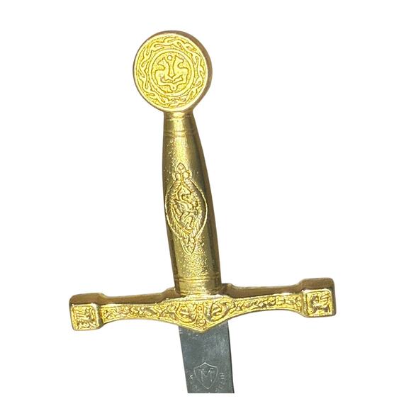 Vintage Letter Opener Made in Spain Sword Replica 10" Ornate Decorative Handle - Picture 1 of 8